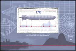2007  Tag der Briefmarke - Historischer Luftschiffverkehr nach Sdamerika - Block