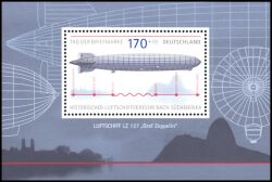 2007  Tag der Briefmarke - Historischer Luftschiffverkehr nach Südamerika - Block