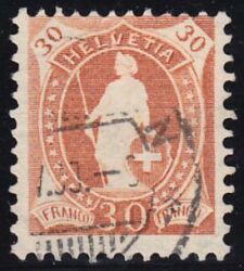 1907  Freimarken: Stehende Helvetia