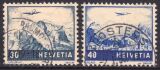 1948  Flugzeug über Landschaften