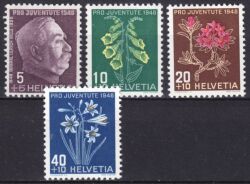 1948  Pro Juventute: Alpenblumen