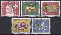 1958  "Pro Patria": Mineralien und Versteinerungen