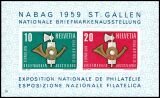 1959  Nationale Briefmarkenausstellung NABAG 1959