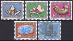 1960  Pro Patria: Mineralien und Versteinerungen