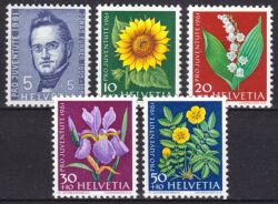 1961  "Pro Juventute": Wiesen- und Gartenblumen