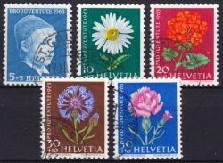 1963  Pro Juventute: Wiesen- und Gartenblumen