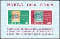 1965  Nationale Briefmarkenausstellung NABRA in Bern