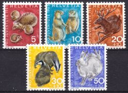 1965  "Pro Juventute": Wildtiere