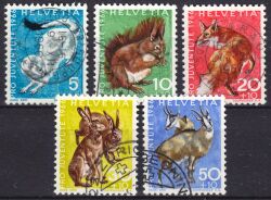 1966  "Pro Juventute": Wildtiere