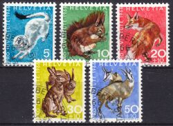 1966  "Pro Juventute": Wildtiere