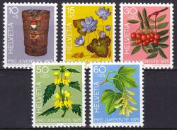 1975  "Pro Juventute": Zierpflanzen d. Waldes - Tag der Briefmarke