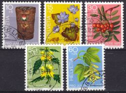 1975  "Pro Juventute": Zierpflanzen d. Waldes - Tag der Briefmarke
