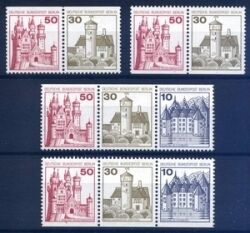1977  Freimarken: Burgen & Schlösser - Zusammendrucke