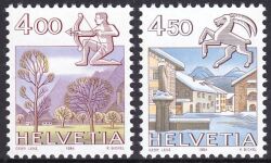 1984  Freimarken: Tierkreiszeichen und Landschaften