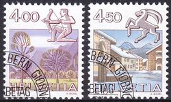 1984  Freimarken: Tierkreiszeichen und Landschaften