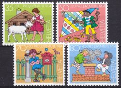 1984  "Pro Juventute": Figuren aus Kinderbüchern