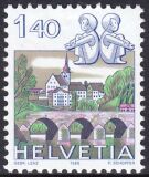 1986  Freimarke: Tierkreiszeichen und Landschaften
