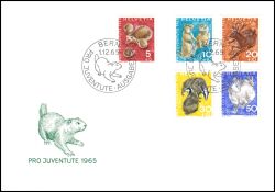 1965  "Pro Juventute": Wildtiere
