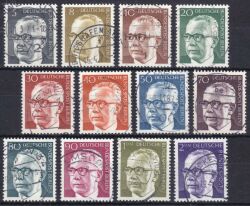 1970  Freimarken: Bundespräsident Gustav Heinemann