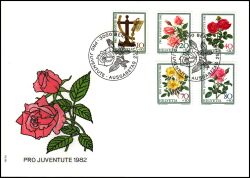 1982  "Pro Juventute": Tag der Briefmarke - Rosen