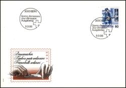 1986  Freimarken: Postbeförderung - Stadtbriefträger