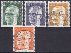 1971  Freimarken: Bundespräsident Gustav Heinemann