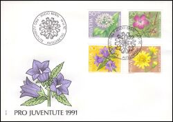 1991  Pro Juventute: Waldblumen