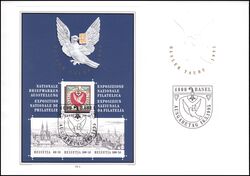 1995  Nationale Briefmarkenausstellung BASLER TAUBE `95