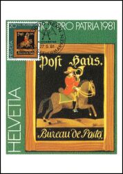 1981  "Pro Patria": Postschilder
