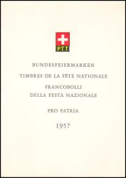 1957  Offizielles PTT-Faltblatt - Nr. 7