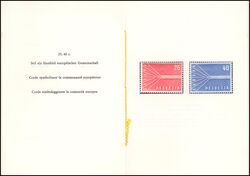 1957  Offizielles PTT-Faltblatt - Nr. 8