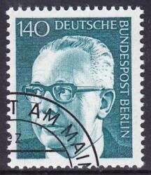 1972  Freimarken: Bundespräsident Gustav Heinemann