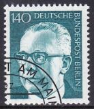 1972  Freimarken: Bundesprsident Gustav Heinemann