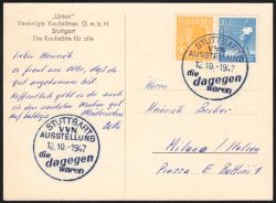1947  Auslandspostkarte - MiF