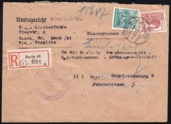 1948  Ortsbrief Einschreiben - MiF