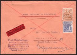 1948  Fernbrief durch Eilboten - MiF