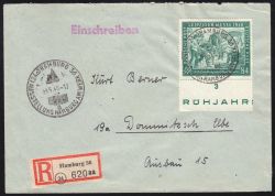 1948  Fernbrief Einschreiben - EF