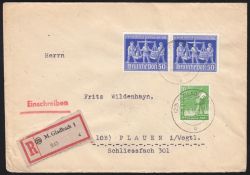 1948  Fernbrief Einschreiben - MiF