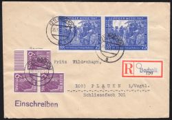 1947  Fernbrief Einschreiben - MiF