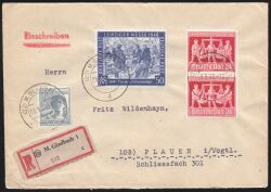 1948  Fernbrief Einschreiben - MiF