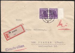 1947  Fernbrief Einschreiben - MiF