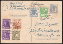 1948  Postkarte - MiF / ZF 2b