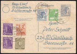1948  Postkarte - MiF / ZF 2b