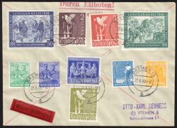 1948  Ortsbrief per Eilboten - MiF / ZF 2b