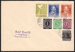 1948  Fernbrief - MiF / FDC - ZF 3