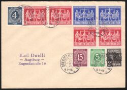 1948  Fernbrief - MiF / FDC - ZF 3