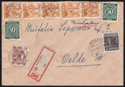 1948  Fernbrief Einschreiben - MiF / FDC - ZF 3