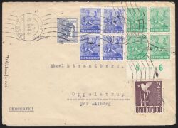 1948  Auslandsbrief - MiF / ZF 8