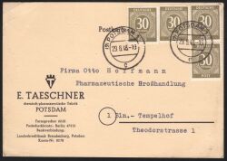 1948  Fernpostkarte - MeF / ZF 2b