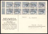 1948  Fernpostkarte - MeF / ZF 2b
